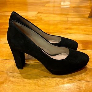 Clarks Kendra Sienna Black Suede US 7.5